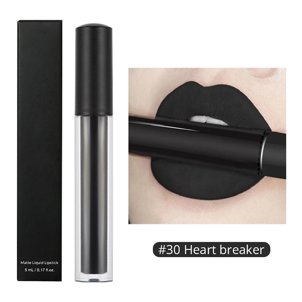30-color Brown Matte Liquid Lipstick Nude Velvet Mist Lip Cream Cruelty-free