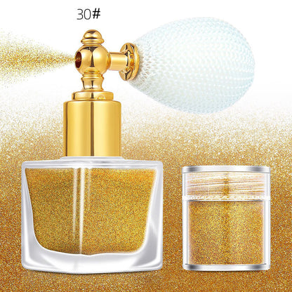 26 color highlighter powder glitter spray for face body hair (1 bottle of spray + 1 refill)