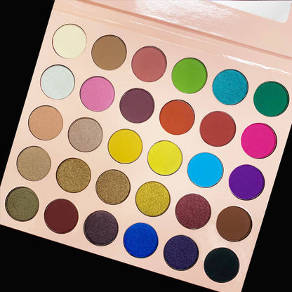 30 color pink eyeshadow palette matte high pigmented waterproof