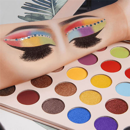 30 color pink eyeshadow palette matte high pigmented waterproof