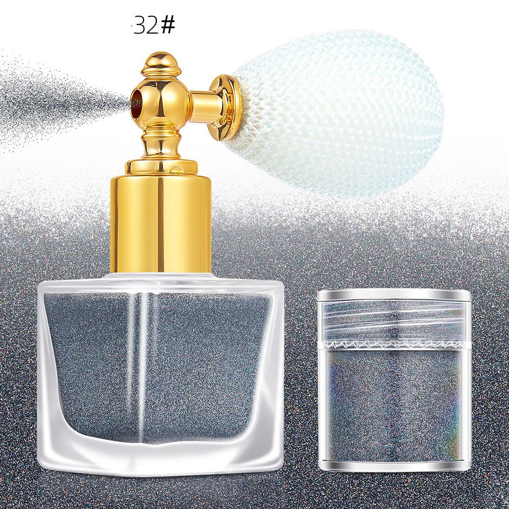 26 color highlighter powder glitter spray for face body hair (1 bottle of spray + 1 refill)