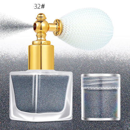 26 color highlighter powder glitter spray for face body hair (1 bottle of spray + 1 refill)