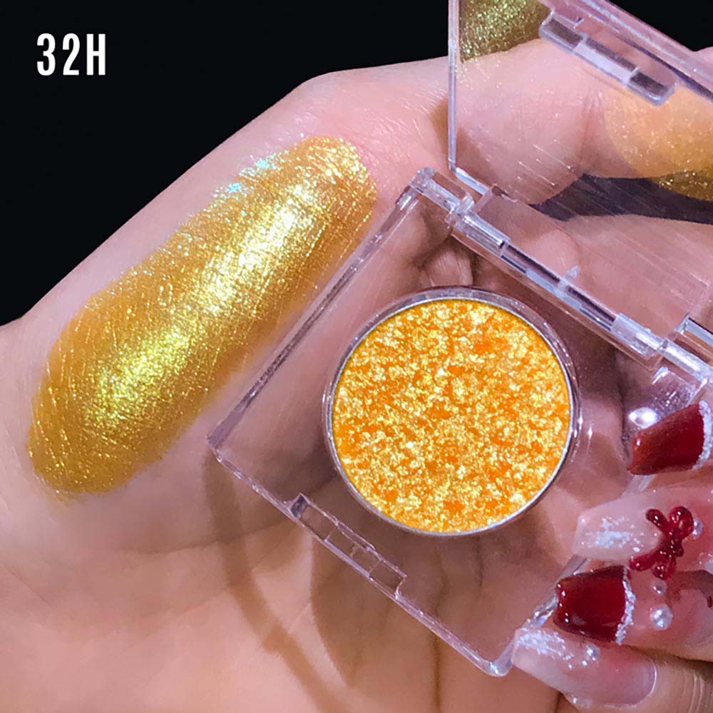 36-Color Chameleon Eyeshadow Powder Metallic Highlighter Vegan 26mm
