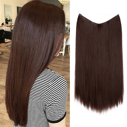 Hair extensions women wigs natural wig one-piece long straight hair