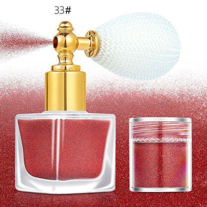 26 color highlighter powder glitter spray for face body hair (1 bottle of spray + 1 refill)