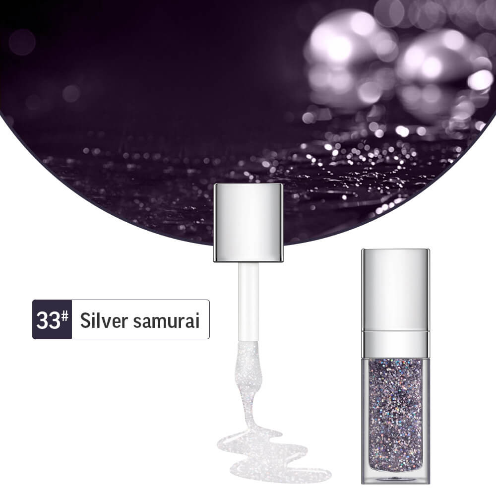 48 Colors Lip Oil Fruit Lip Gloss Lip Plumping Oil Vegan Moisturizing Silver-Plated Tube