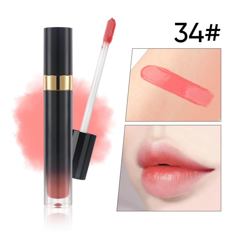 10-Shade Nude Lip Glaze High Pigmented Smudge-Proof Lip Tint Private Label