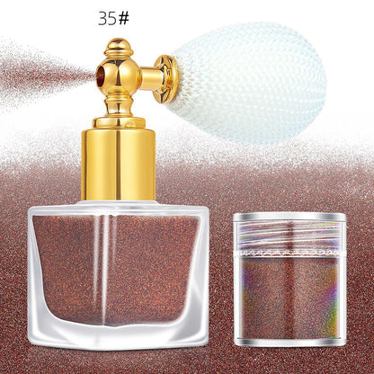 26 color highlighter powder glitter spray for face body hair (1 bottle of spray + 1 refill)