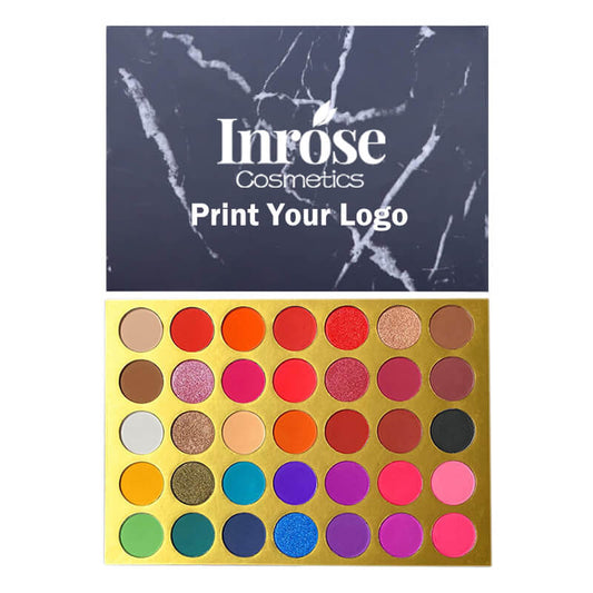 35 color eyeshadow palette matte marble black high pigmented waterproof