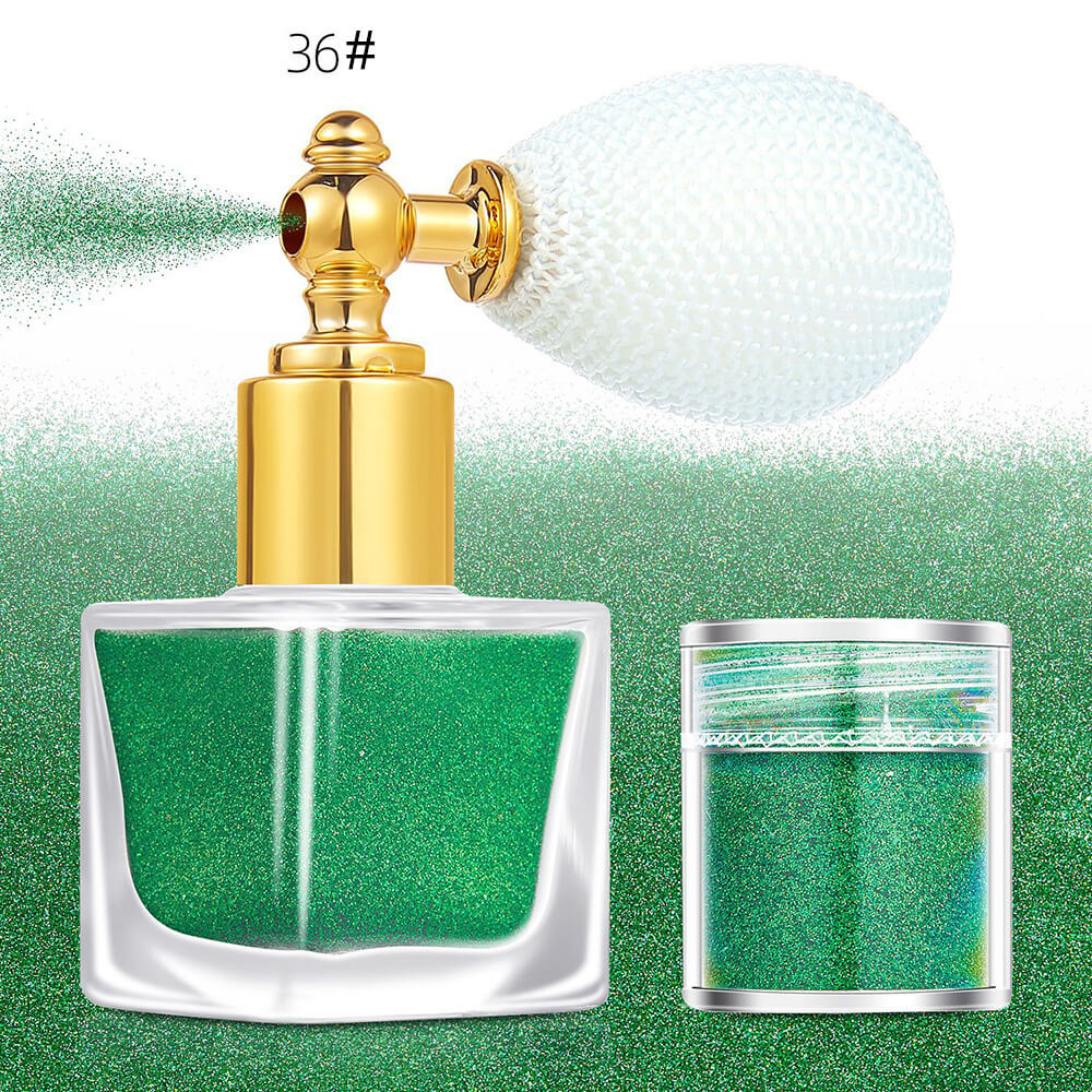 26 color highlighter powder glitter spray for face body hair (1 bottle of spray + 1 refill)