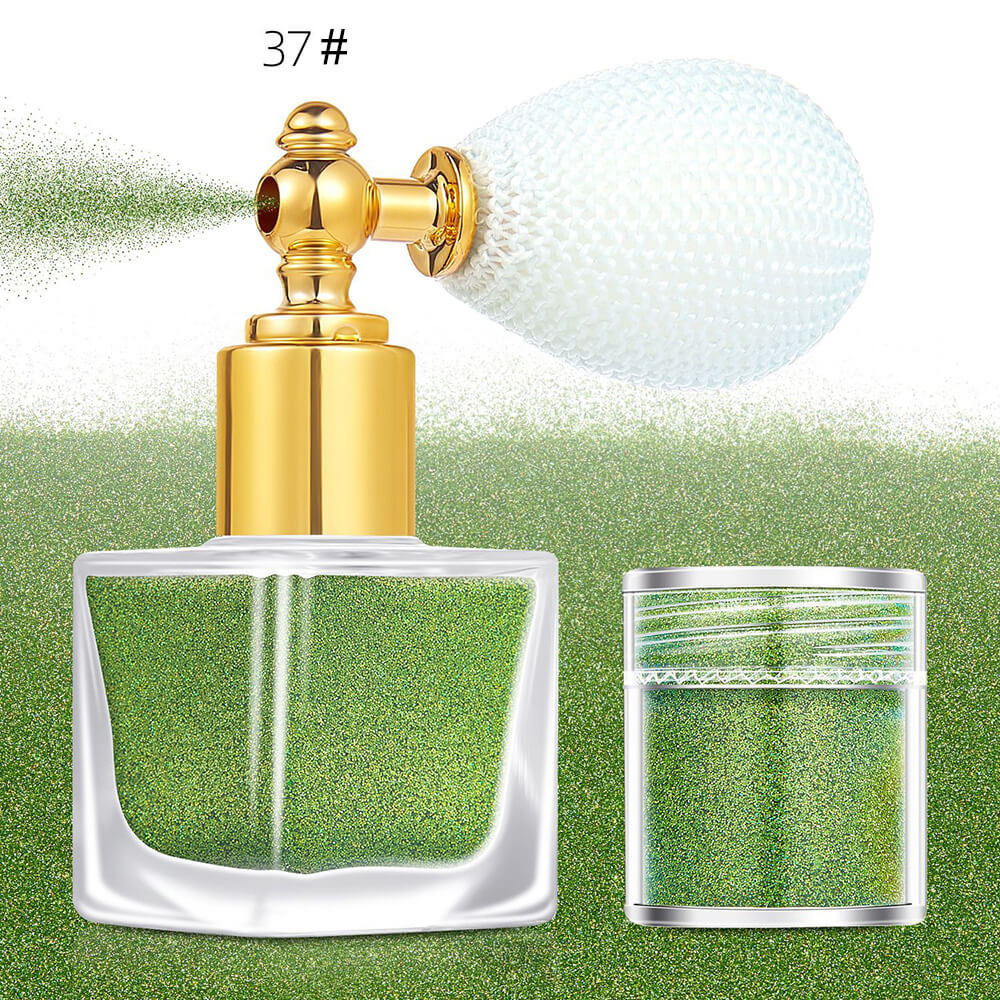 26 color highlighter powder glitter spray for face body hair (1 bottle of spray + 1 refill)