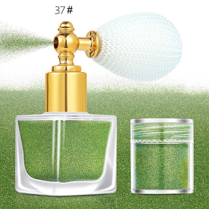 26 color highlighter powder glitter spray for face body hair (1 bottle of spray + 1 refill)