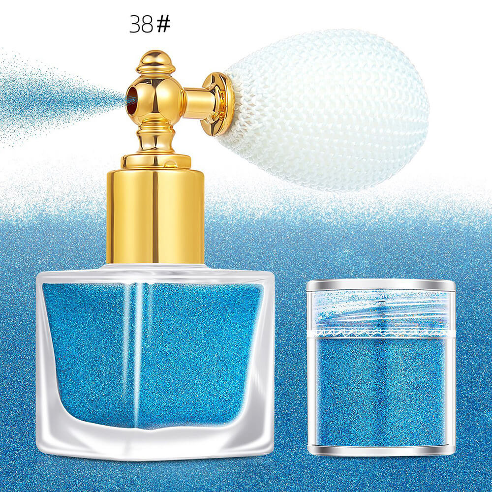 26 color highlighter powder glitter spray for face body hair (1 bottle of spray + 1 refill)