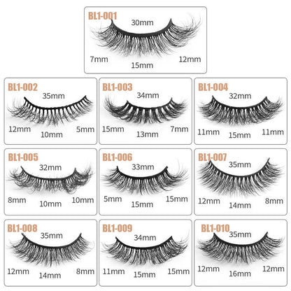 False eyelashes fake lash chemical fiber natural curling long wear