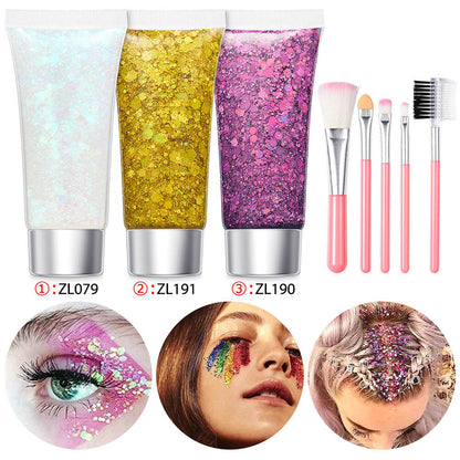 17 set glitter gel sequin body face eyes hair stage shimmer makeup vegan