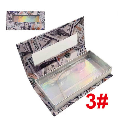 21 color eyelash box empty packaging rectangular window lid box