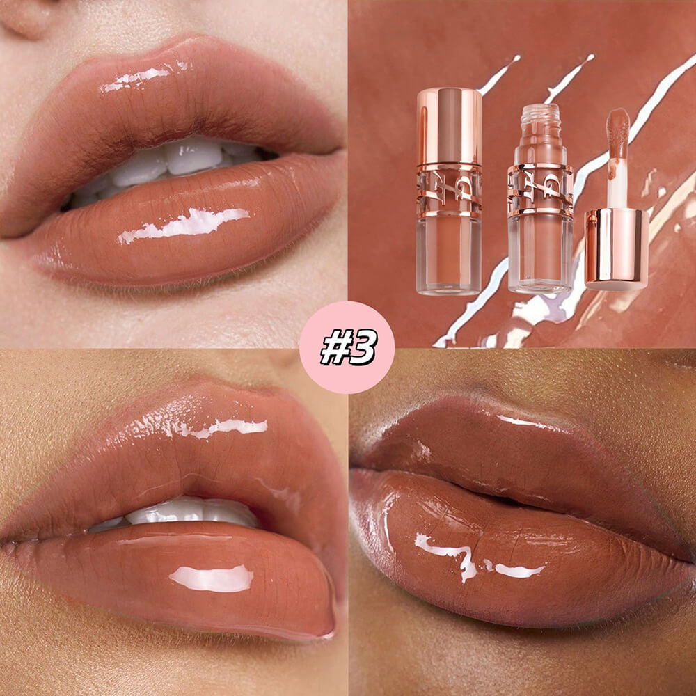 9-Shade Chocolate Lip Glaze Moisturizing Lip Gloss Non-Sticky Lip Oil