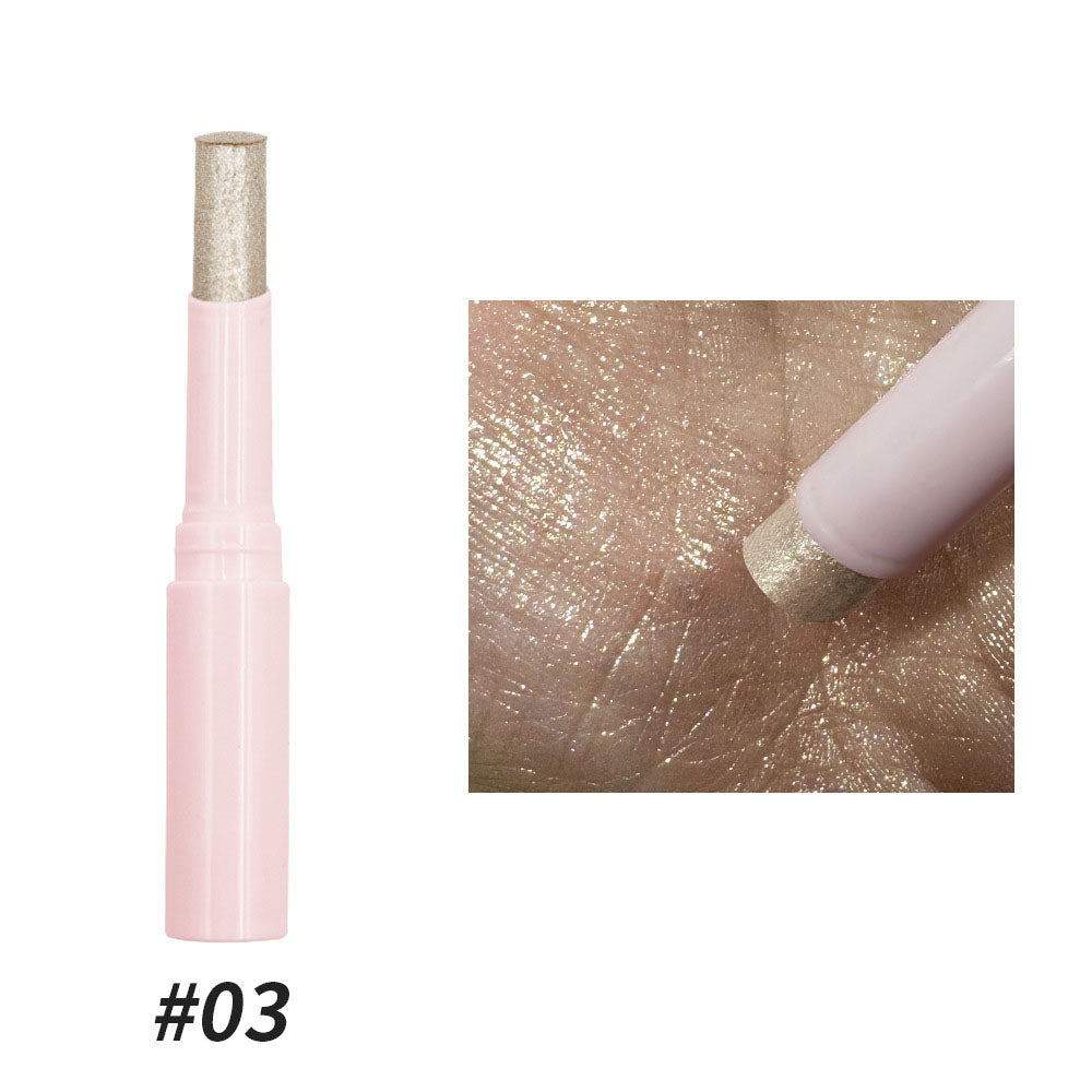 6-Color Jelly Eyeshadow Stick Pearlescent High Pigment Highlighter Stick Vegan