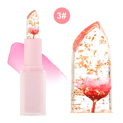 5 color lip balm flower lipstick color change hydrate long lasting