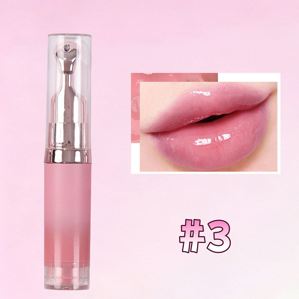 6-color Pressed Lip Gloss with Intensive Moisturizing Essence Hydrating Oil 8ml
