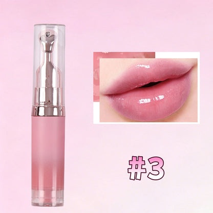 6-color Pressed Lip Gloss with Intensive Moisturizing Essence Hydrating Oil 8ml