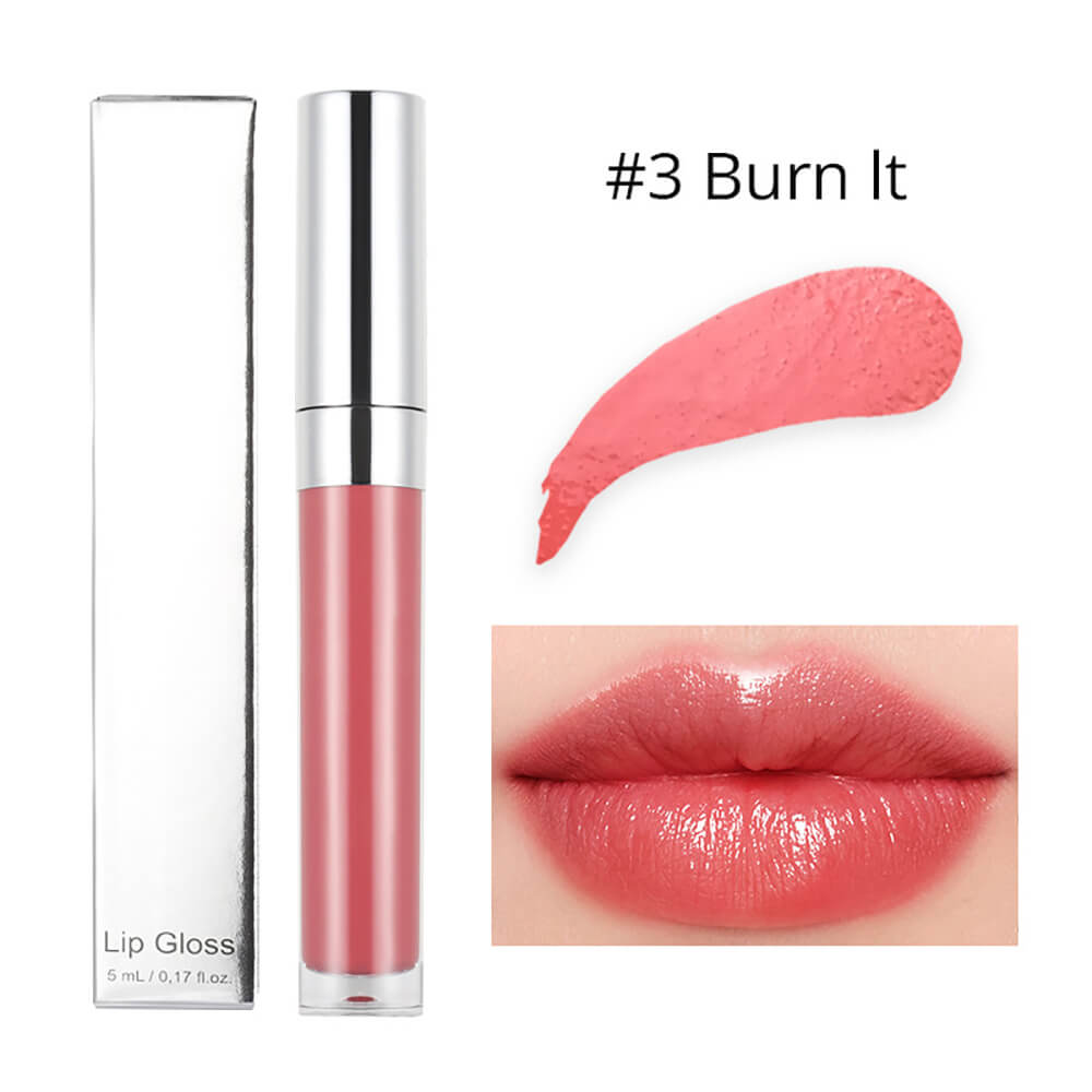 20 Color High Shine Lip Gloss Nude Lip Glaze High Pigmented Plumping Vegan