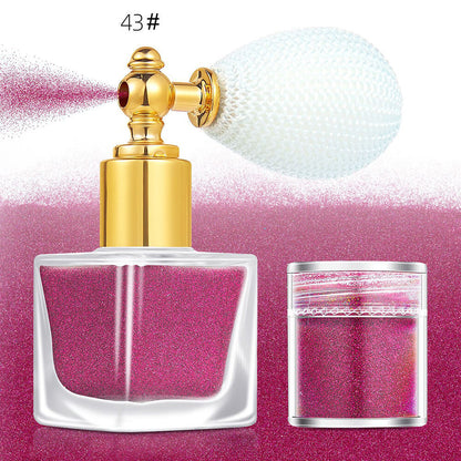 26 color highlighter powder glitter spray for face body hair (1 bottle of spray + 1 refill)