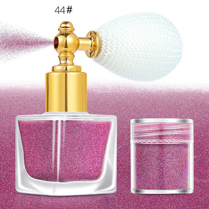 26 color highlighter powder glitter spray for face body hair (1 bottle of spray + 1 refill)