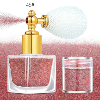 26 color highlighter powder glitter spray for face body hair (1 bottle of spray + 1 refill)