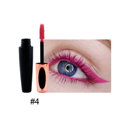 10-Color Colored Mascara 3D Full Volume Waterproof Thick Curling Long Lasting Vegan