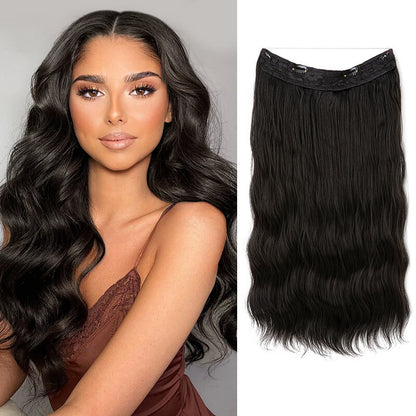 Hair extensions halo hair wig women wigs long curly hair chemical fiber