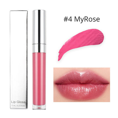 20 Color High Shine Lip Gloss Nude Lip Glaze High Pigmented Plumping Vegan