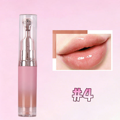 6-color Pressed Lip Gloss with Intensive Moisturizing Essence Hydrating Oil 8ml