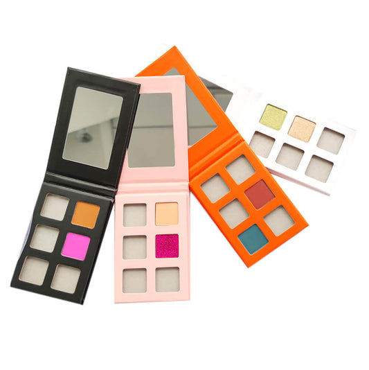 6 color DIY eyeshadow palette square color 22mm high pigmented waterproof