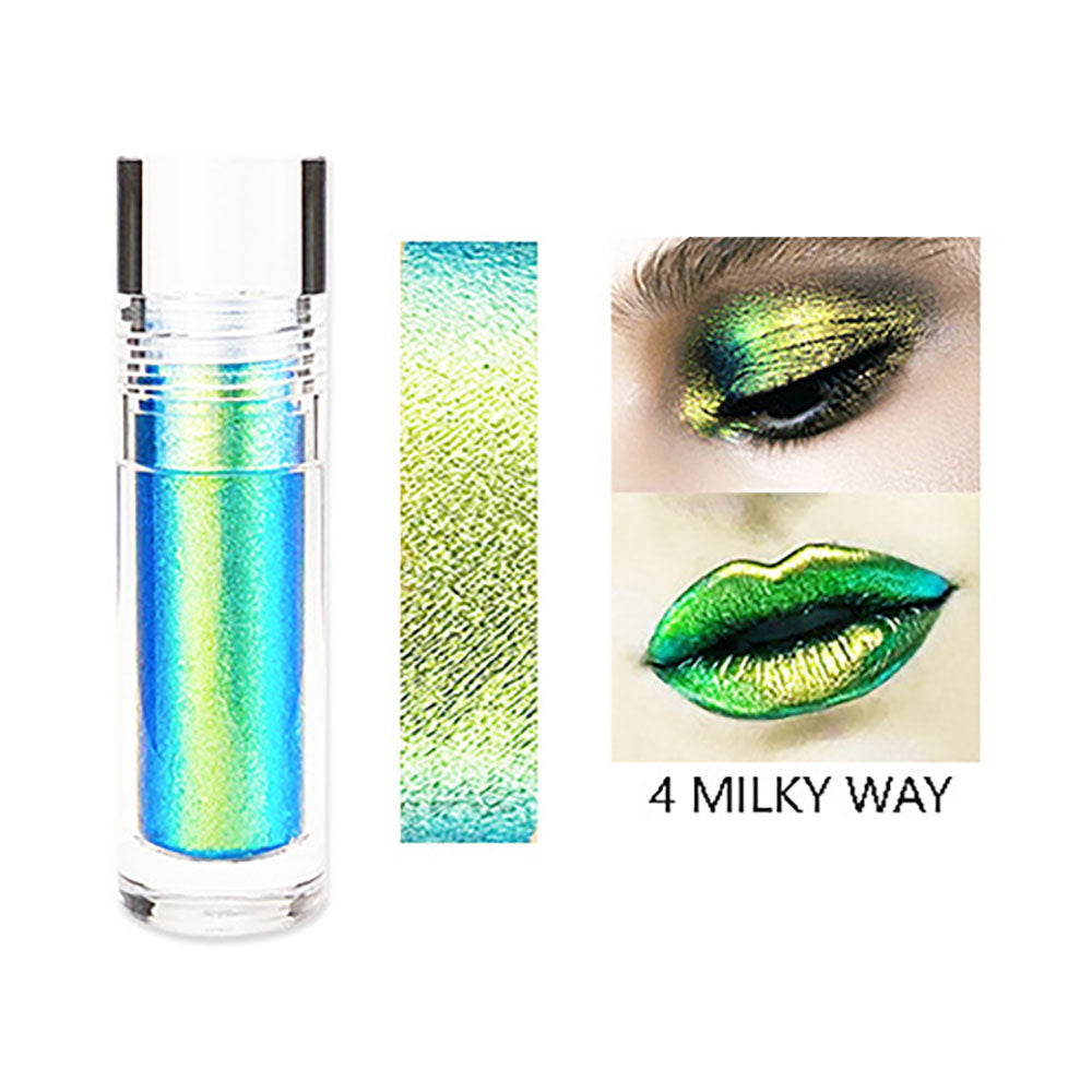 6 Color Chameleon Liquid Eyeshadow Metallic Highlighter Holographic Lipstick
