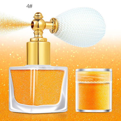 26 color highlighter powder glitter spray for face body hair (1 bottle of spray + 1 refill)