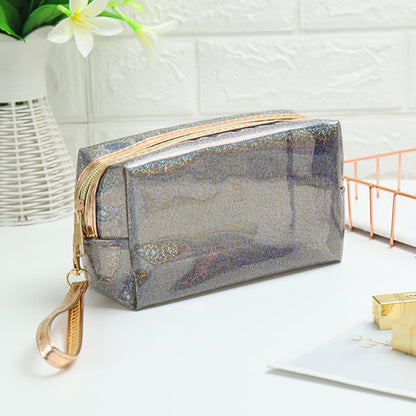 8 color makeup bag pvc zipper storage bag travel waterproof