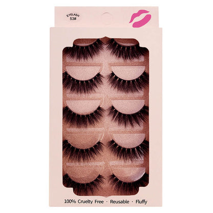 3D mink false eyelash reusable natural lash thick easy to wear