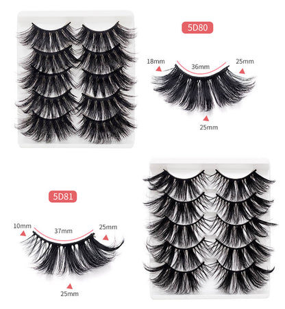 25mm 5D mink eyelashes false eyelash lengthen thicken volume
