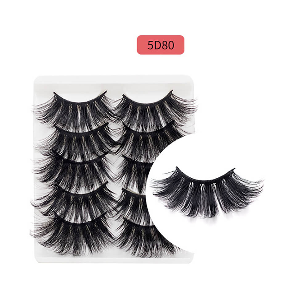 25mm 5D mink eyelashes false eyelash lengthen thicken volume