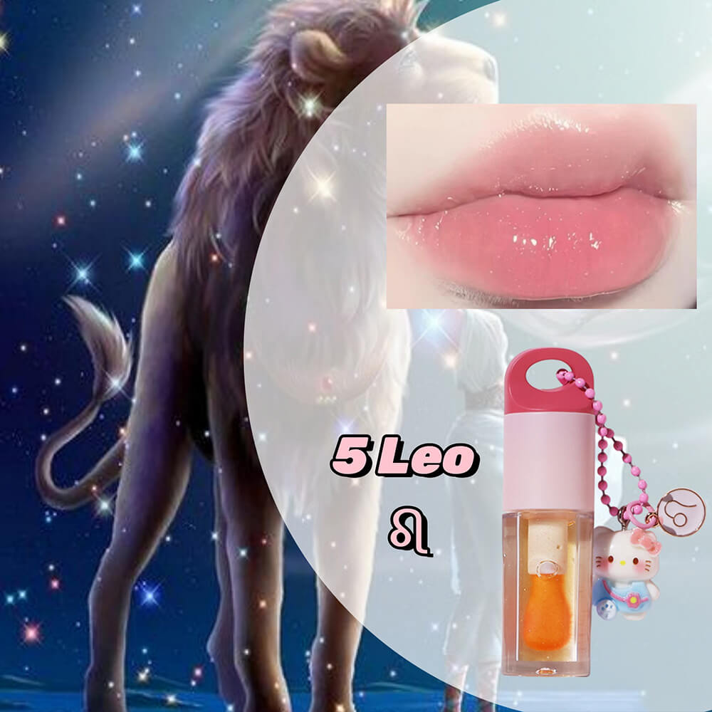 12 Magic Lip Oil Color-Changing Plumping Moisturizing Lip Gloss 12 Constellation Pendant