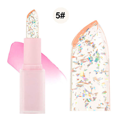 5 color lip balm flower lipstick color change hydrate long lasting