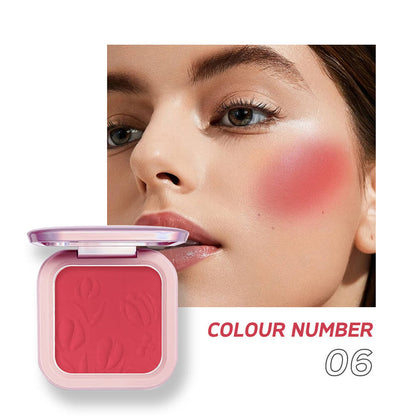 9 color blush palette cheek brighten powder high pigmented waterproof