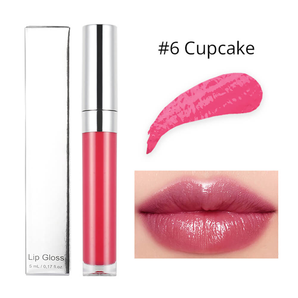 20 Color High Shine Lip Gloss Nude Lip Glaze High Pigmented Plumping Vegan