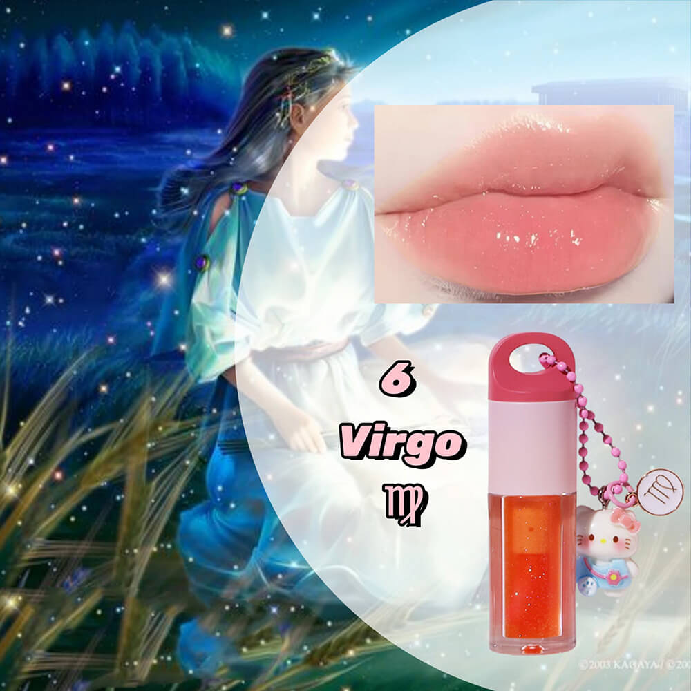 12 Magic Lip Oil Color-Changing Plumping Moisturizing Lip Gloss 12 Constellation Pendant