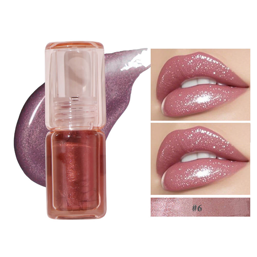 8-Color Lip Glaze Pearlescent Nourishing Moisturizing Shimmer Lip Gloss