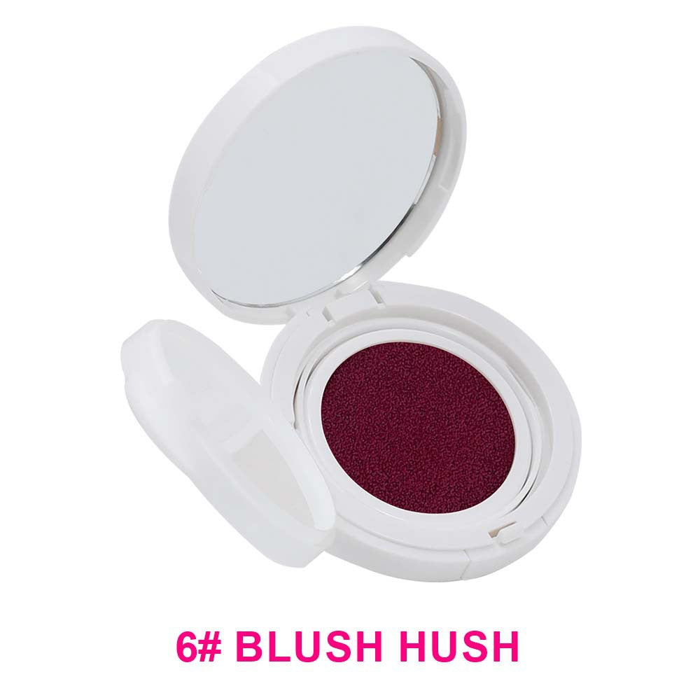 6-Color Air Cushion Liquid Blush Matte Finish High Pigment Long-Lasting Waterproof