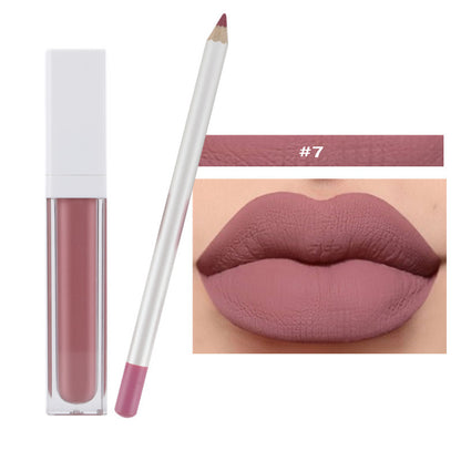 21 Color Liquid Lipstick & Lip Liner Set Matte Waterproof Long Lasting Vegan
