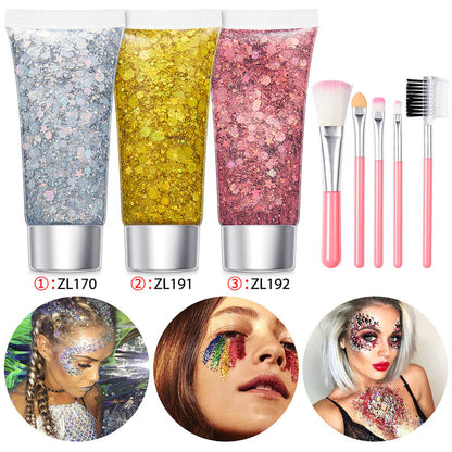 17 set glitter gel sequin body face eyes hair stage shimmer makeup vegan