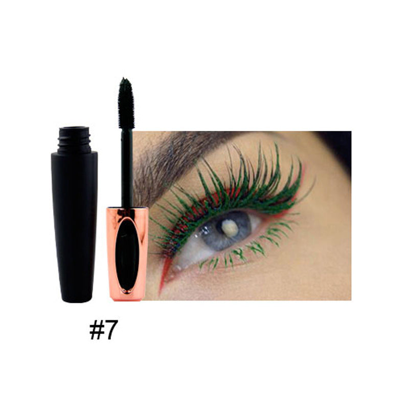 10-Color Colored Mascara 3D Full Volume Waterproof Thick Curling Long Lasting Vegan
